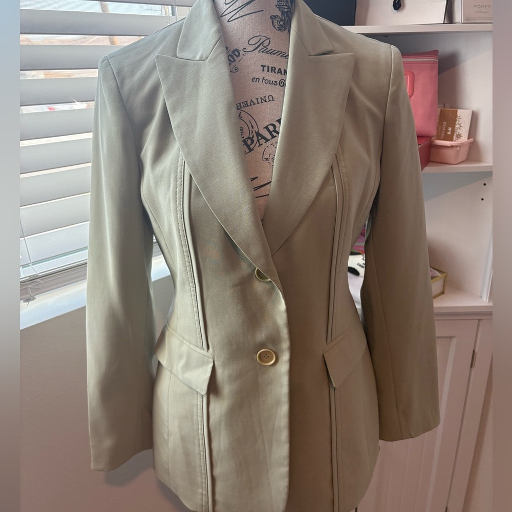 KASPER 2-Piece Blazer Set in Light Green